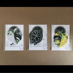 1 SET - embroidered patches - aroid clothing patches - cute plant patches